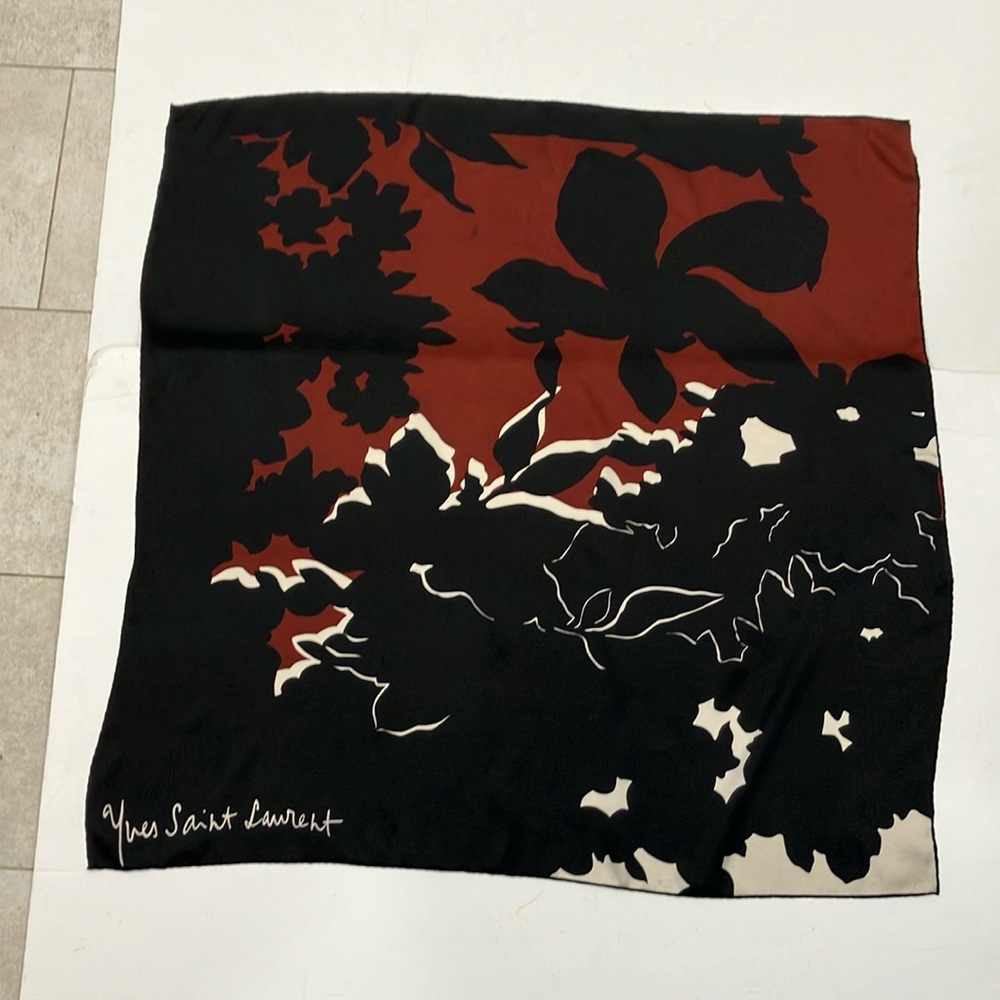 Yves Saint Laurent silk scarf